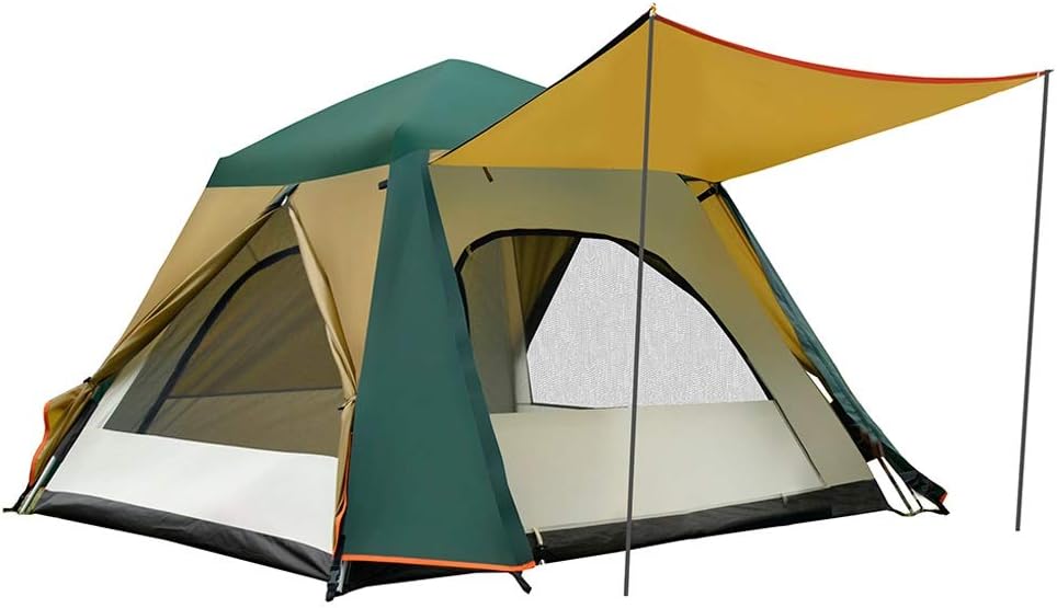 Camping Tent 4 with 2 Doors 2 Windows Automatic Pop Up