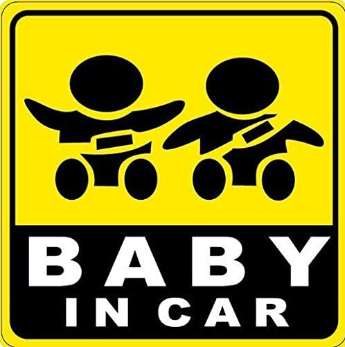 baby in car inside Funny Car Sticker decal vinyl car styling Car Decal On Rear Windshield