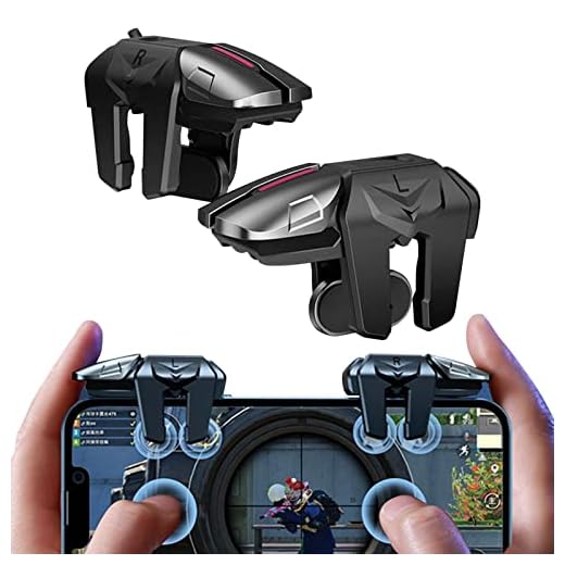 3 Pcs jogos móveis, Plug and Play do controlador jogo para telefone, Botões mira sensível retrátil Latência mínima, jogos móveis ergonômicos acionam