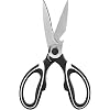 Sharp Kitchen Scissors, Multi-Purpose Stainless Steel Scissors, Kitchen Scissors Heavy Duty Steel Scissors for Chicken, Fish, Meat, Vegetables, Herbs, BBQ, Flowers, Nuts