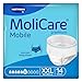 Produktbild MoliCare premium Mobile 6 Tropfen Größe XXL, Inkontinenzhosen für Frauen und Männer mit mittlerer Inkontinenz, extra Auslaufschutz, fortschrittlicher Hautschutz, verbesserte Passform, 14 Stück