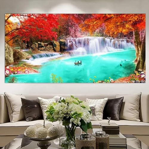 Peinture d'art moderne sur toile de forêt d'érable XINBAO pour intérieur