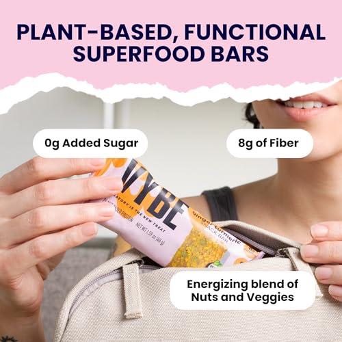 Vybe Snacks Barra de Nutrición Sabores Túrmerico Jengibre miniatura 4
