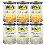 Bush’s Best Hominy Variety Pack, Golden Hominy and White Hominy Corn for Mexican Recipes, Pozole, Soups, Casseroles and Side Dishes, 15.5 Ounce (Variety Pack)