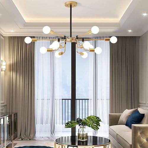 Lustres moléculaires concises modernes E27 éclairage nordique salon - 2