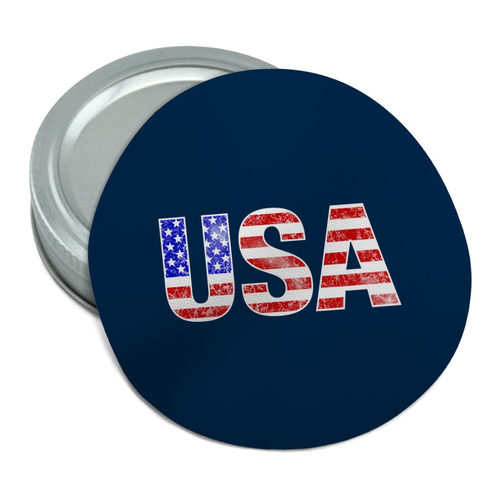 Graphics & More USA Flag Round Rubber Non-Slip Jar Gripper Lid Opener