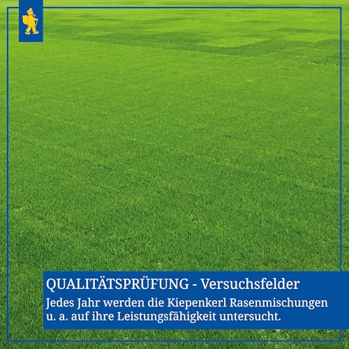 Foto von Kiepenkerl Schatten-Rasensamen 651555, 10 kg - Schattenrasen mit guter Schattentoleranz, schnelle Keimung, Rasensamen für robuste, tiefgrüne Rasenfläche, Rasensaat schnellkeimend