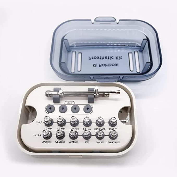 10-70Ncm Dental Implant Screwdriver Universal Restoration Tools Kit Repair Torque Wrench 12 Pcs Mini