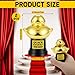 MTLEE 2 Pcs Small Award Trophy Top Banana Quacktastic Duck Microphone CuteTrophy MVP Plastic Fun Award Trophies for Employees Boss Custom Competition Gifts (Duck)