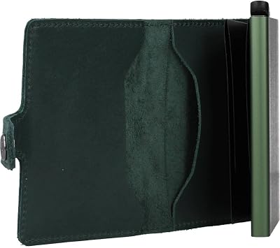 SECRID Mens Modern, Bordeaux One Size, Green, 16mm slim, Original