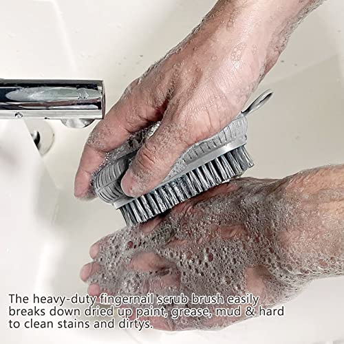 2Pcs Nail Brush For Cleaning Fingernails, Heavy Duty Nail Cleaning Brushes, Durable Stiff Bristles Nail Hand Scrub Brush Fingernail Scrub Brush Toes Nail Brush Fingernail Brush For Gardener Mechanics #TOP2