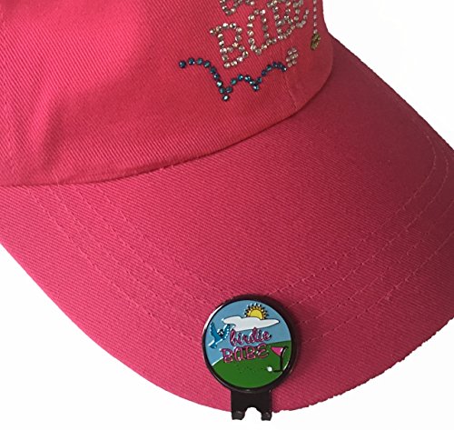 Birdie Babe Womens Pink Golf Ball Marker Hat Clip