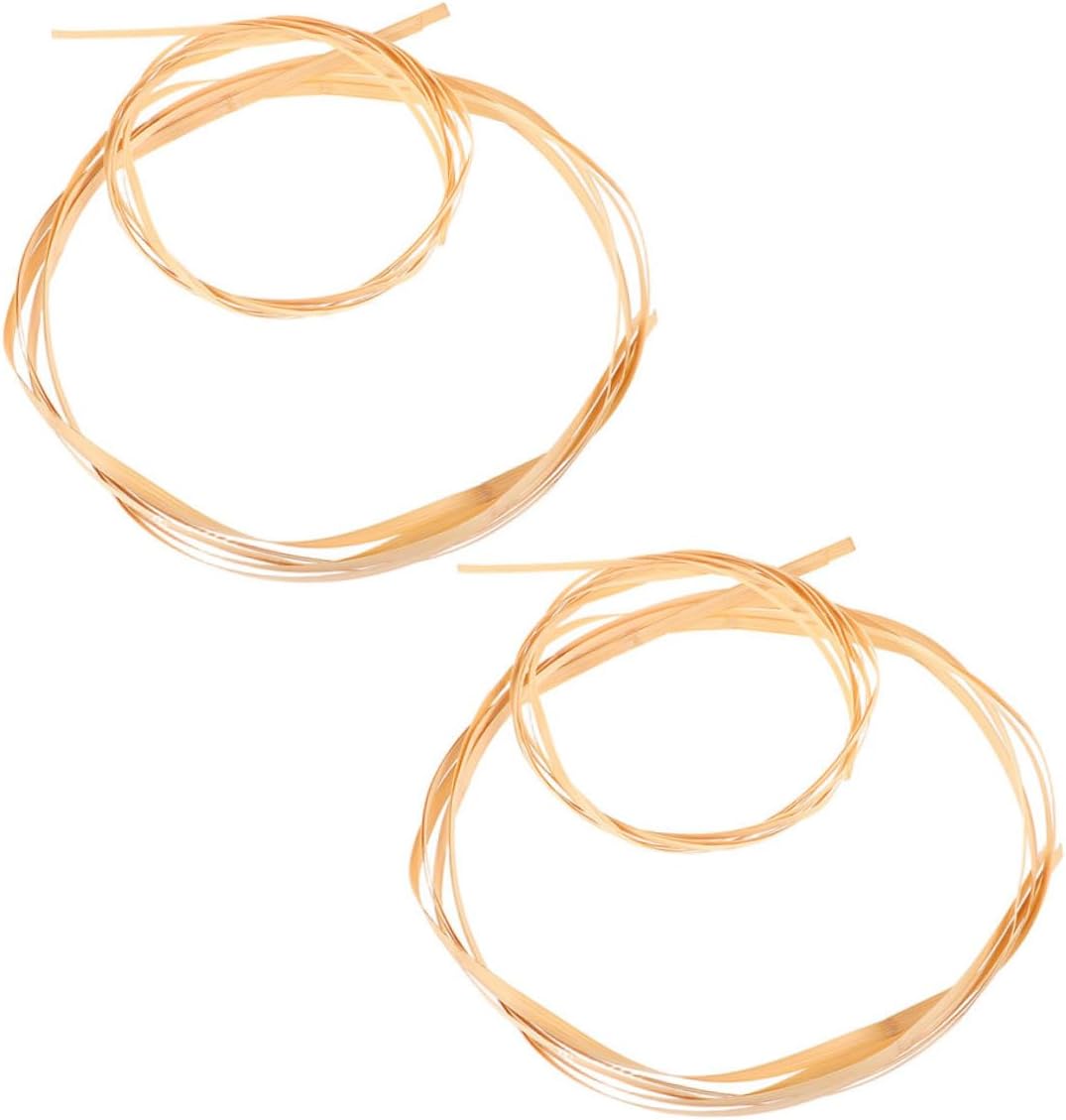 PRETYZOOM Handmade Weaving Strips 4 Pack Smooth Flexible Cane for DIY Crafts for Flower Arrangements
