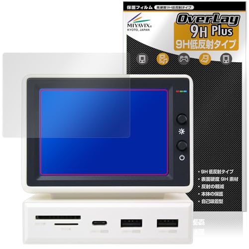 ミヤビックス Hagibis 3.5インチ ミニPCモニター 対応 保護 フィルム 高硬度 9H 低反射 PET製 強化ガラス同等の硬度 日本製