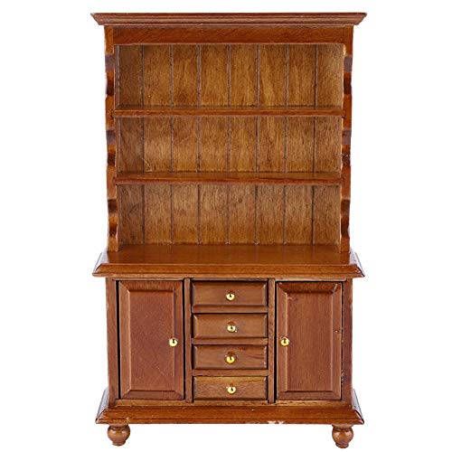 KEYREN Puppenhaus Zubehör Bücherregal Bücherregal Möbel Spielzeug 1:12 Miniatur Cover