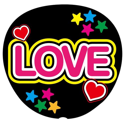LOVE 応援うちわ用文字シール ファンサ コンサート イベント パーティー 映え ライブ 推し 推し活 応援 アイドル（Amazon）