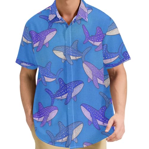 Chemise motif chien de mer pour homme idéale pour un look marin décontracté