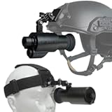 MAX 2.0 Digital Night Vision Goggle & Fusion 3.0 Thermal/NV Goggle - Head & Helmet Mounted, Wide Viewing, 1x Lens, USB Rechargeable Infrared Heat Monocular NVG for CQB Airsoft, Tactical Training Tool