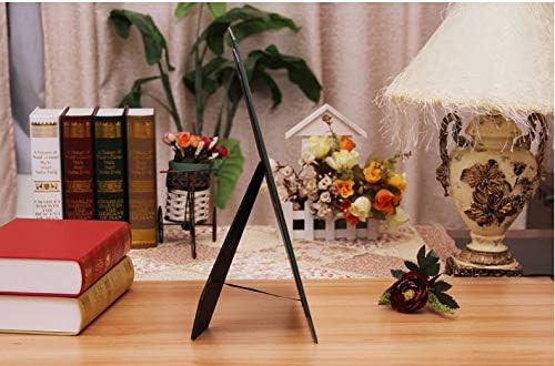 Miniatura 5 de Cq acrylic Marco de fotos de cristal de 6 x 8 pulgadas, espejo plateado para soporte de fotos en la mesa, paquete de 2