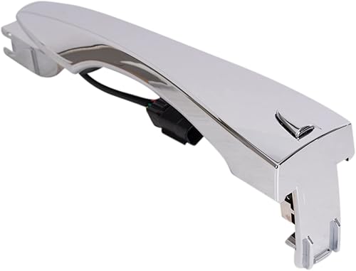 Miniatura 547 de TRQ Manija de puerta exterior delantera izquierda plateada para el lado del conductor compatible con Nissan 370Z 2009-2017