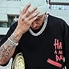 YADOCA Mens Cuban Link Chain Silver Bling Miami Cuban Necklace Bracelet Set Diamond Chain for Men Iced Out Hip Hop Jewelry 56cm #2