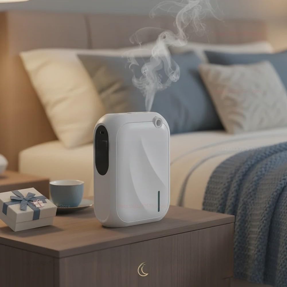 Diffusore Essenze ABS 140ml Montaggio a Parete(EU White)