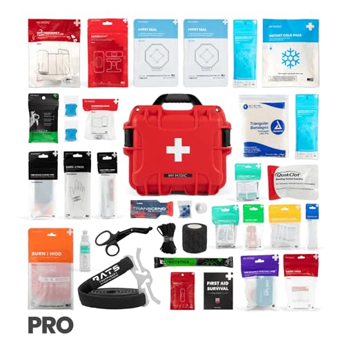 Image of My Medic MYFAK Mini Pro Waterproof First Aid Kit - Emergency Medical & Survival Essentials, Supplies, & Must Haves For Car, Home Boat, Camping & Travel