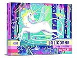 La licorne Livre et puzzle de 100 pièces: 5+