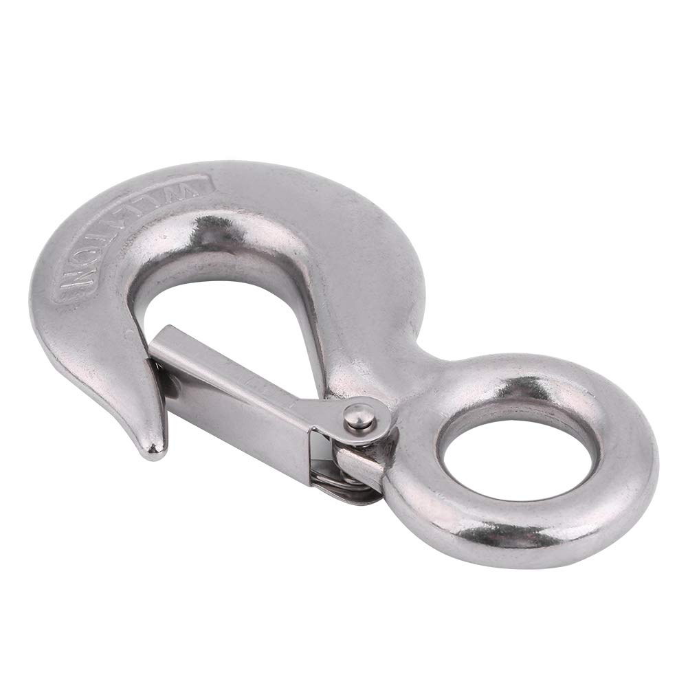 Gancio A Scatto In Acciaio Inox Per Barca - Occhiello Tondo Fisso Misura 0