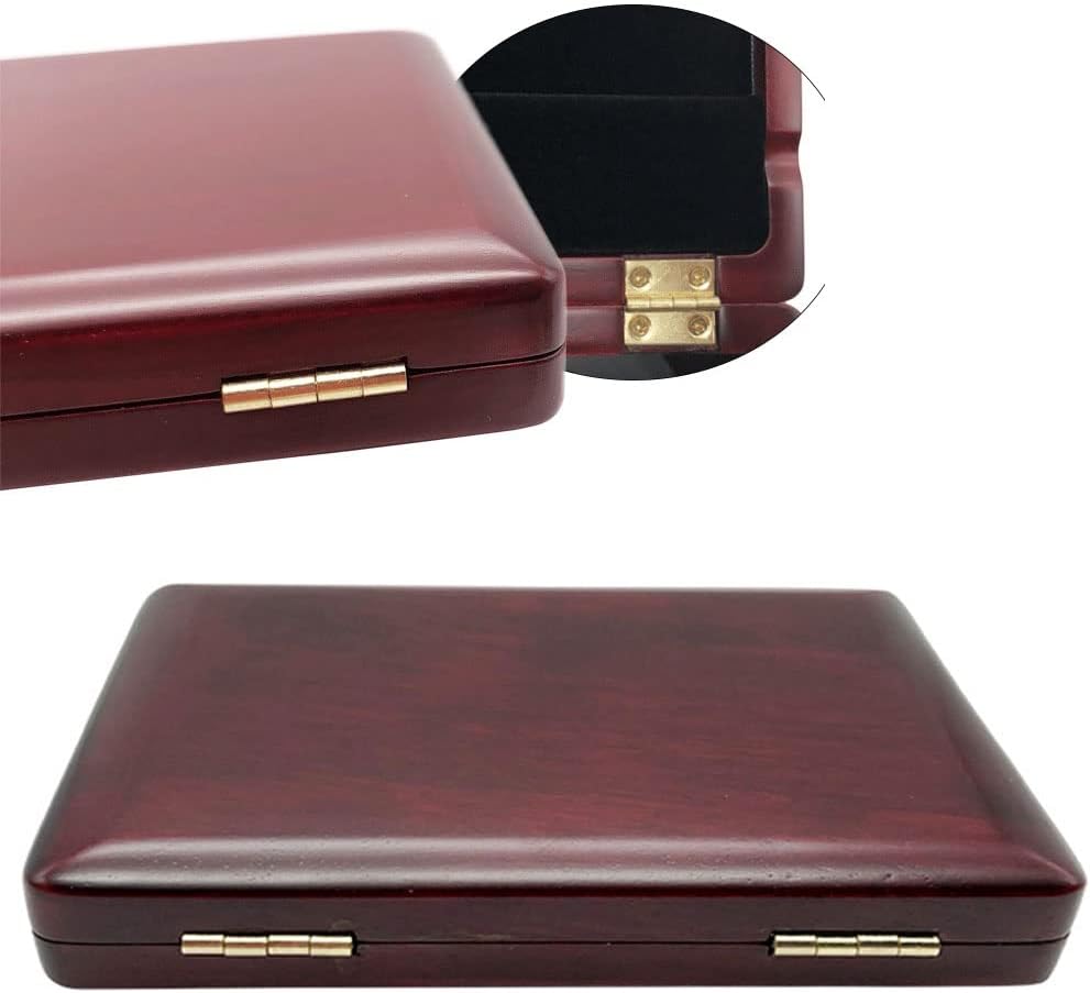 Jiayouy Maroon Color Reed Box Clarinet Reed Storage Case Reeds Holder for 6pcs Clarinet Reeds Woodwind Accessories