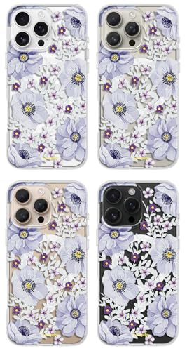 Coque iPhone 16 Pro Max SCORPIFY transparente et violette compatible MagSafe