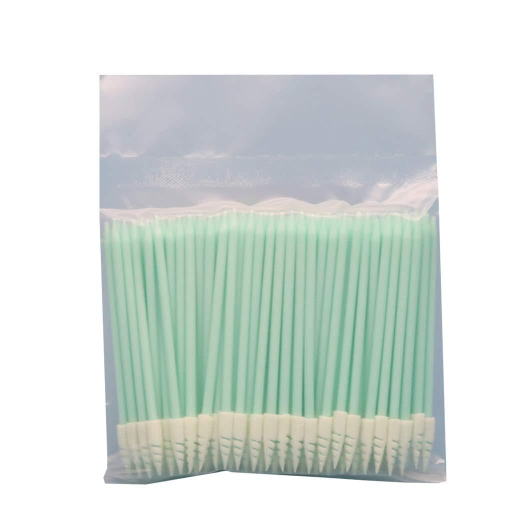 Ranuw 100Pcs Small Pointed Tips Sponge Cleaning Swab Lint Dust Free Sponge Stick Swabs With Wooden Sticks Foam