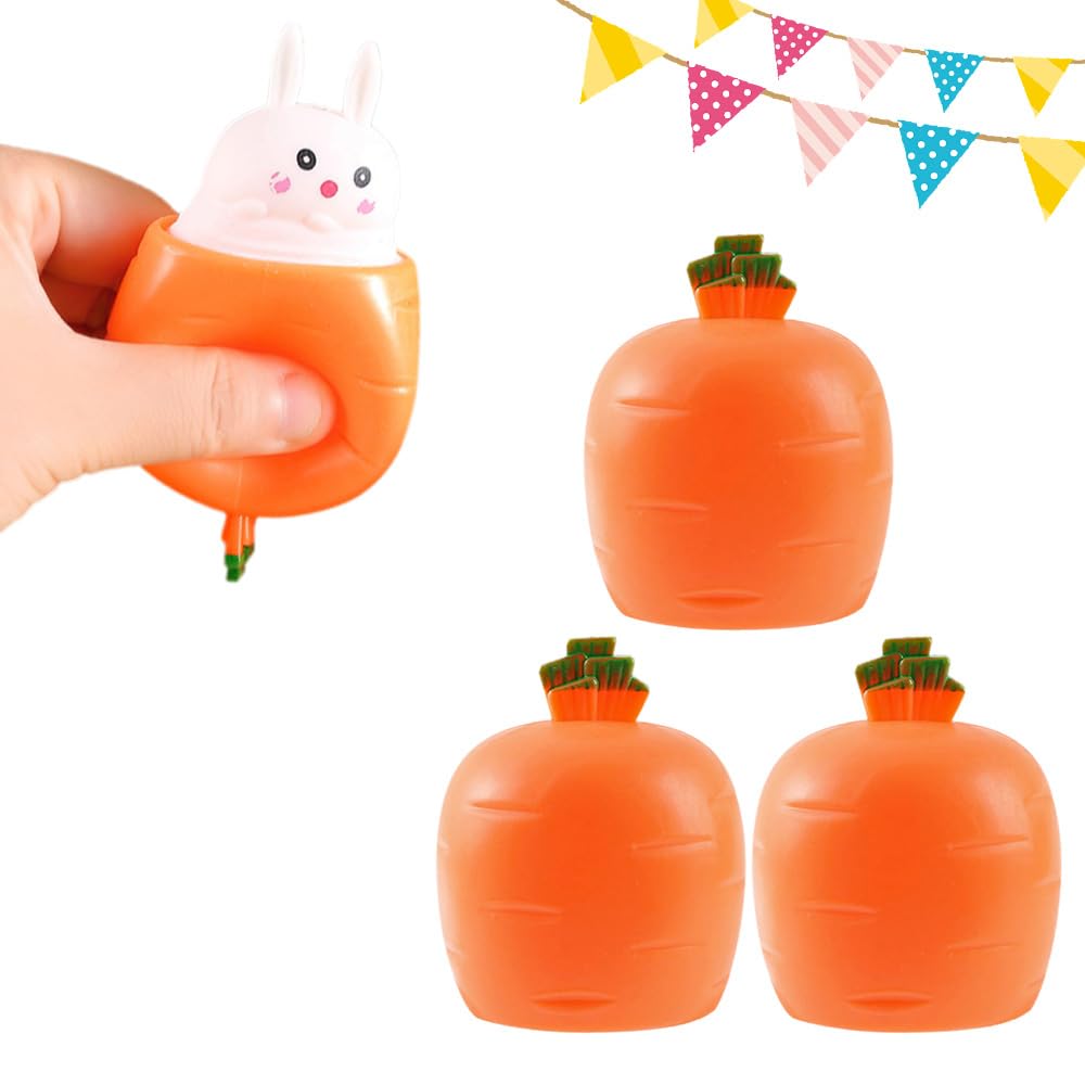 Easter Basket Essentials 2026 New Carrot Bunny Handmade Easters Rabbit Easters Carrot Rabbit for Easter Basket Stuffers 3