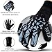 EFAH SPORTS Soccer Goalkeeper Gloves for Boys Kids Children Youth Adult Professional Goalkeeping Glove with Strong Grip Protection Palms (Grey, Size 4 Suitable for 6 to 9 Years Old)