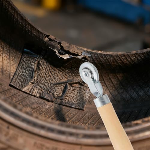 Miniatura 5 de Jcteey 3 Piezas Rodillo De Presión De Silicona, Rodillo Presionador, 2 Rodillos De Goma 1 Rollo De Reparación De Neumáticos Para Soldar Tela De Pvc Y Instalar Papel Tapiz