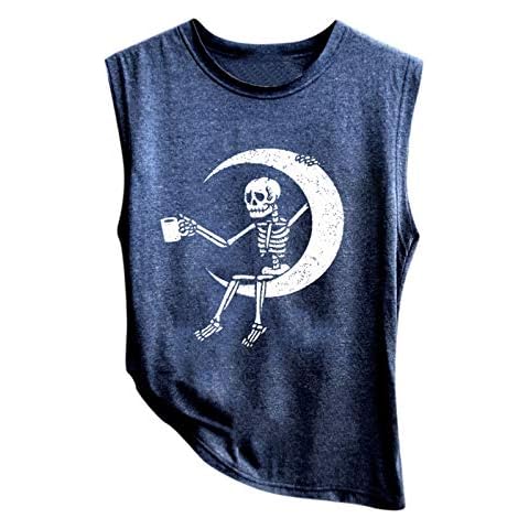 Lalaluka Women's Vintage Skeleton Heart Tank Top Cover