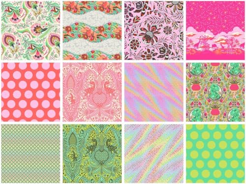 Free Spirit Roar by Tula Pink Meteor Showers Double Border Stripe, Fabric by The Yard (Blush) - Thumbnail 3