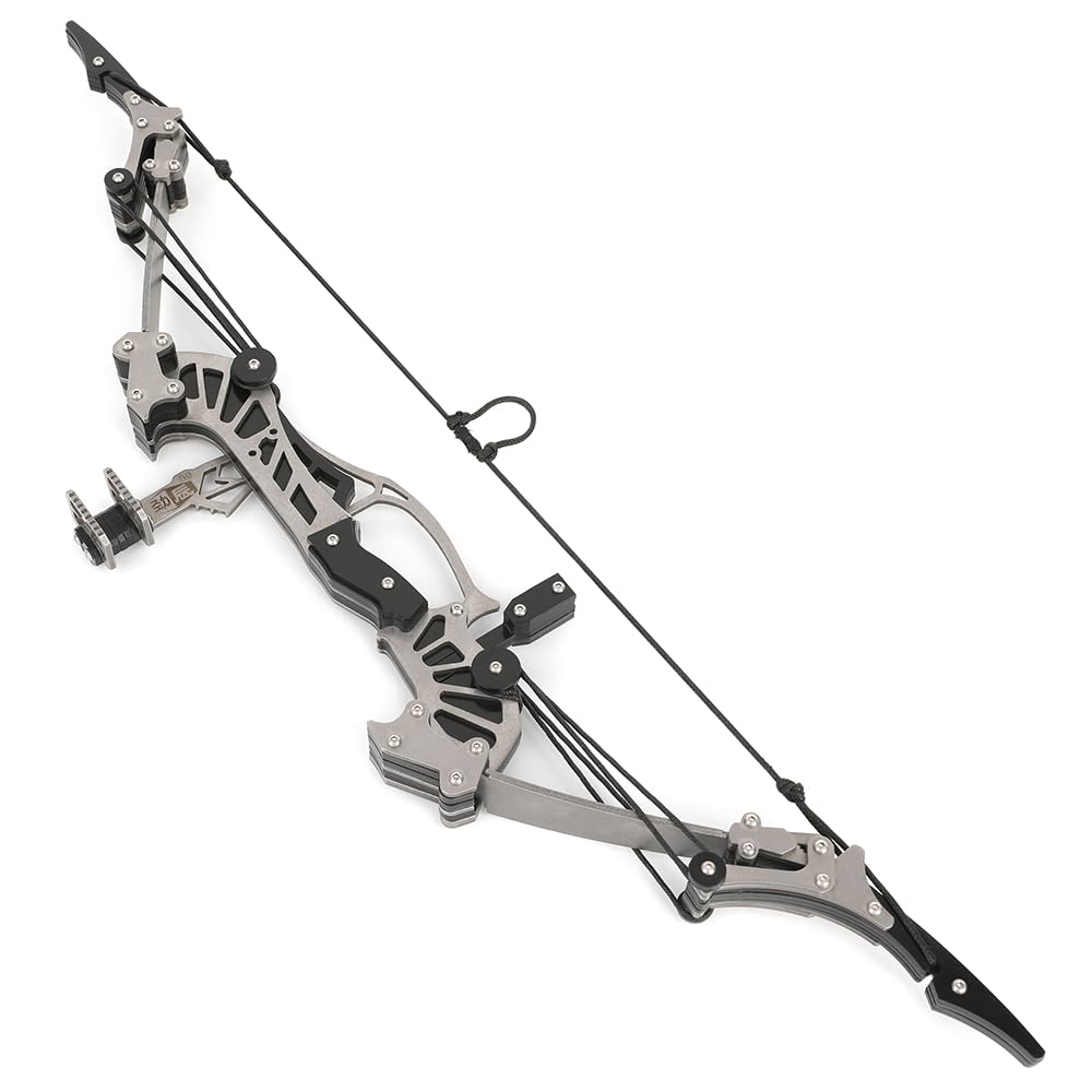 16" Compoundbogen 16LBS - Rechtshänder/Linkshänder Ambidextrous, Anfängerfreundlich für Bogenschießtraining & Jagdsimulation