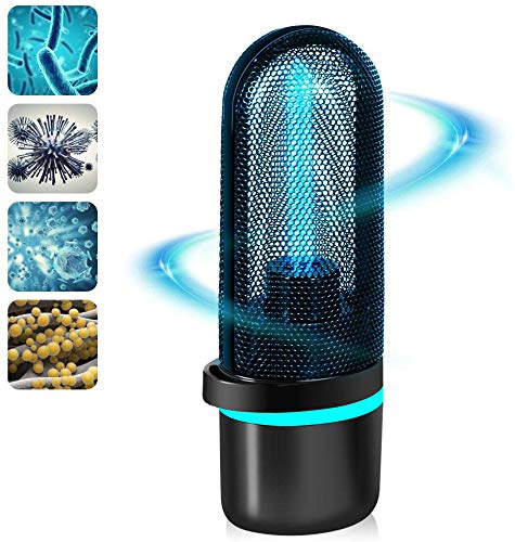 Preisvergleich Produktbild 3T6B Sterilisationslampe, Haushaltslicht Kleine UV-Ozonsterilisation Blaulicht, Geeignet für Schlafzimmer, Kleiderschrank, Sterilisation persönlicher Gegenstände