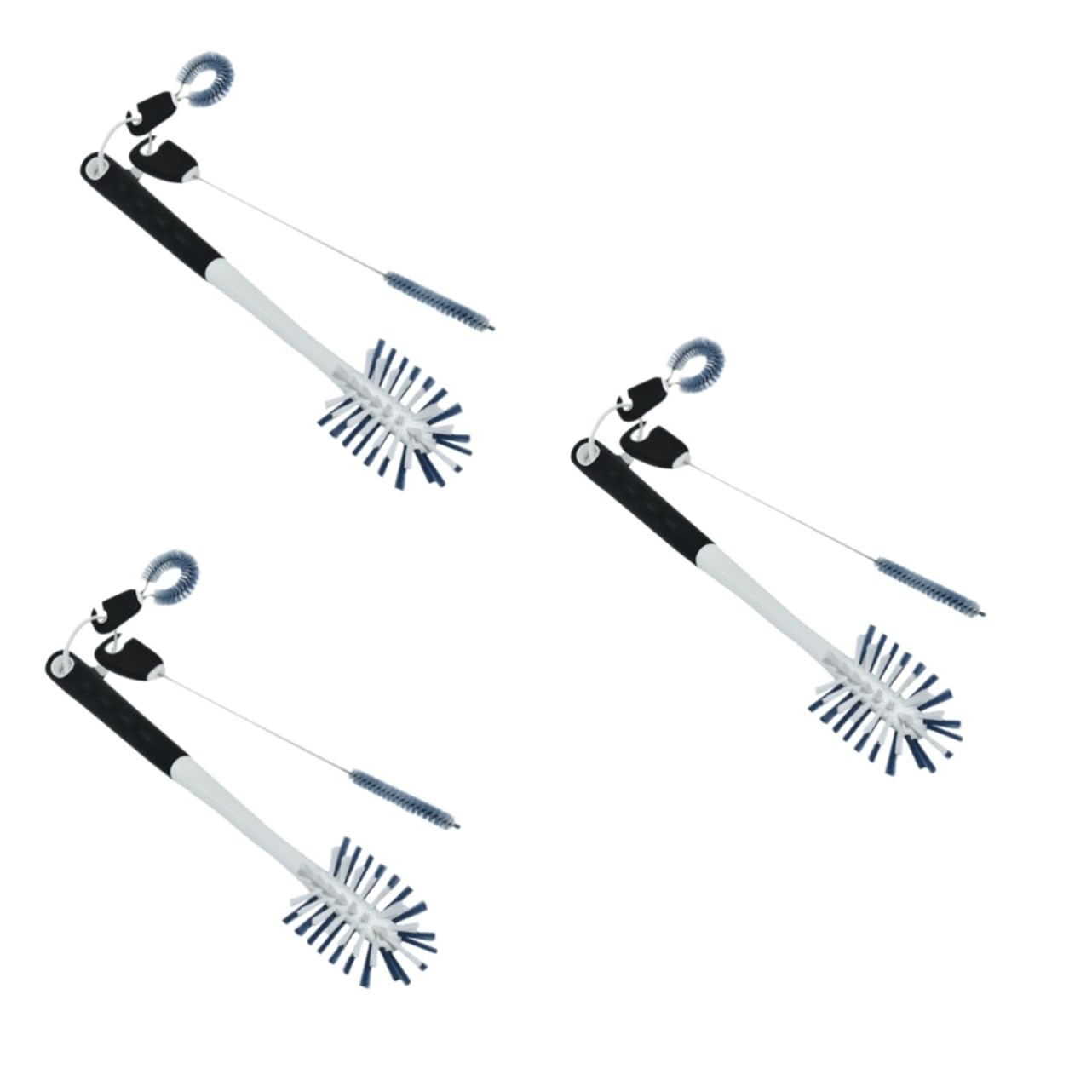 COLLBATH 3pcs 3 1 Tile Brush Straw Cleaner Bottle Brush Insulated Tumblers with Straw Test Tube Brush Gap Brush