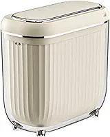 Lixeira Automática 14L com Sensor de Movimento – Abertura Sem Toque, Design Estreito Slim, Tampa Silenciosa, IPX5 à Prova d'Água, Display de Bateria, para Banheiro e Cozinha