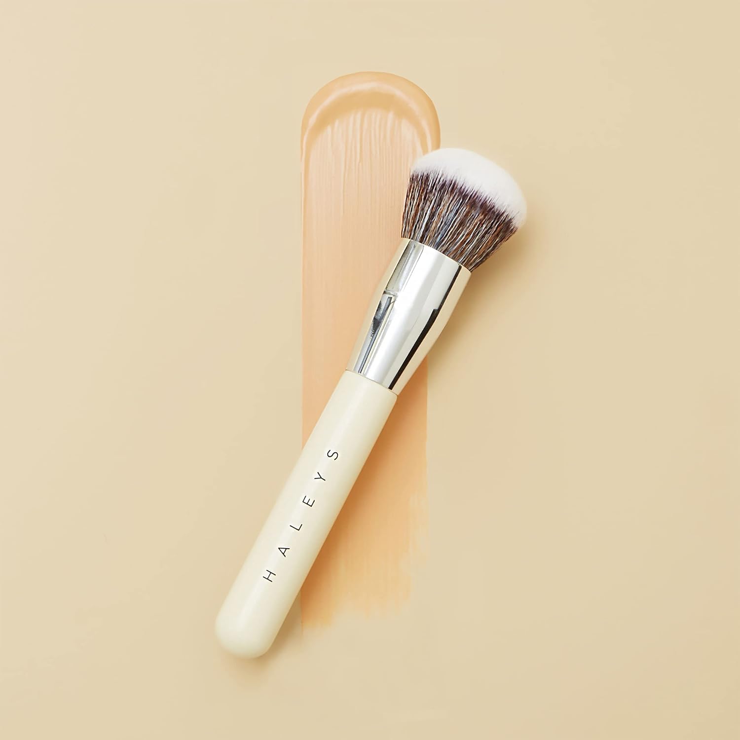 HALEYS Deluxe Makeup Brush Set 4 pcs: Soft, Streak-free, Perfect Blending, Buff, Blurs and Smooth, Premium Luxury Synthetic Bristles, For Liquid, Cream or Powder, Vegan, Cruelty-free, Sustainable Wood