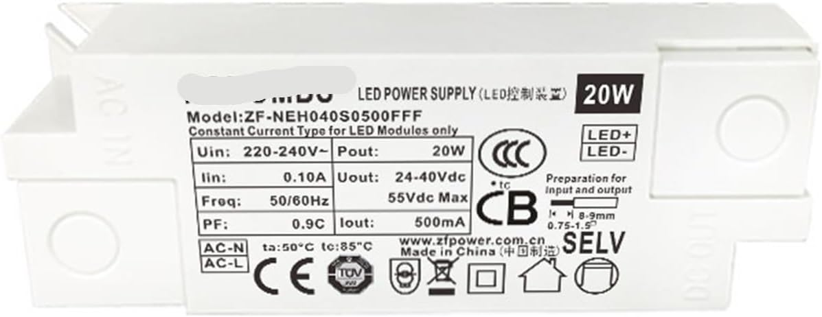 Bipolar no Flicker high P Isolation led Driver Power Supply 10-42W LED Driver Panel Light Track Light Power Supply(30W 750mA)