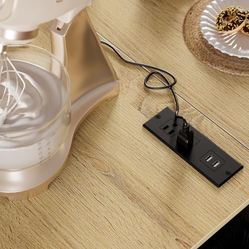 image for IRONCK Kitchen Island with Storage, Rolling Kitchen Island on Wheels w