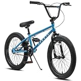 AVASTA Bicicletta per Bambini Freestyle BMX da 18 Pollici per 5 6 7 8 Anni Ragazzi Ragazze e Principianti, Blu