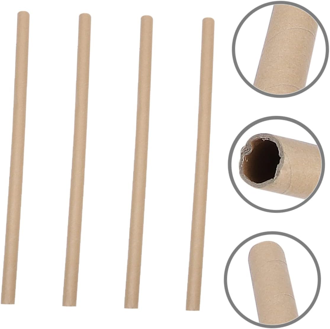 jojofuny 4pcs Thick Paper Tubes Blank Craft Cylinders for DIY Projects Poster Storage and Boys and Girls Art Supplies Inner