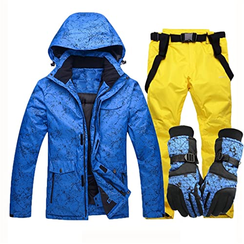 Combinaison de ski contre le froid extrême veste imperméable et gants de snowboard