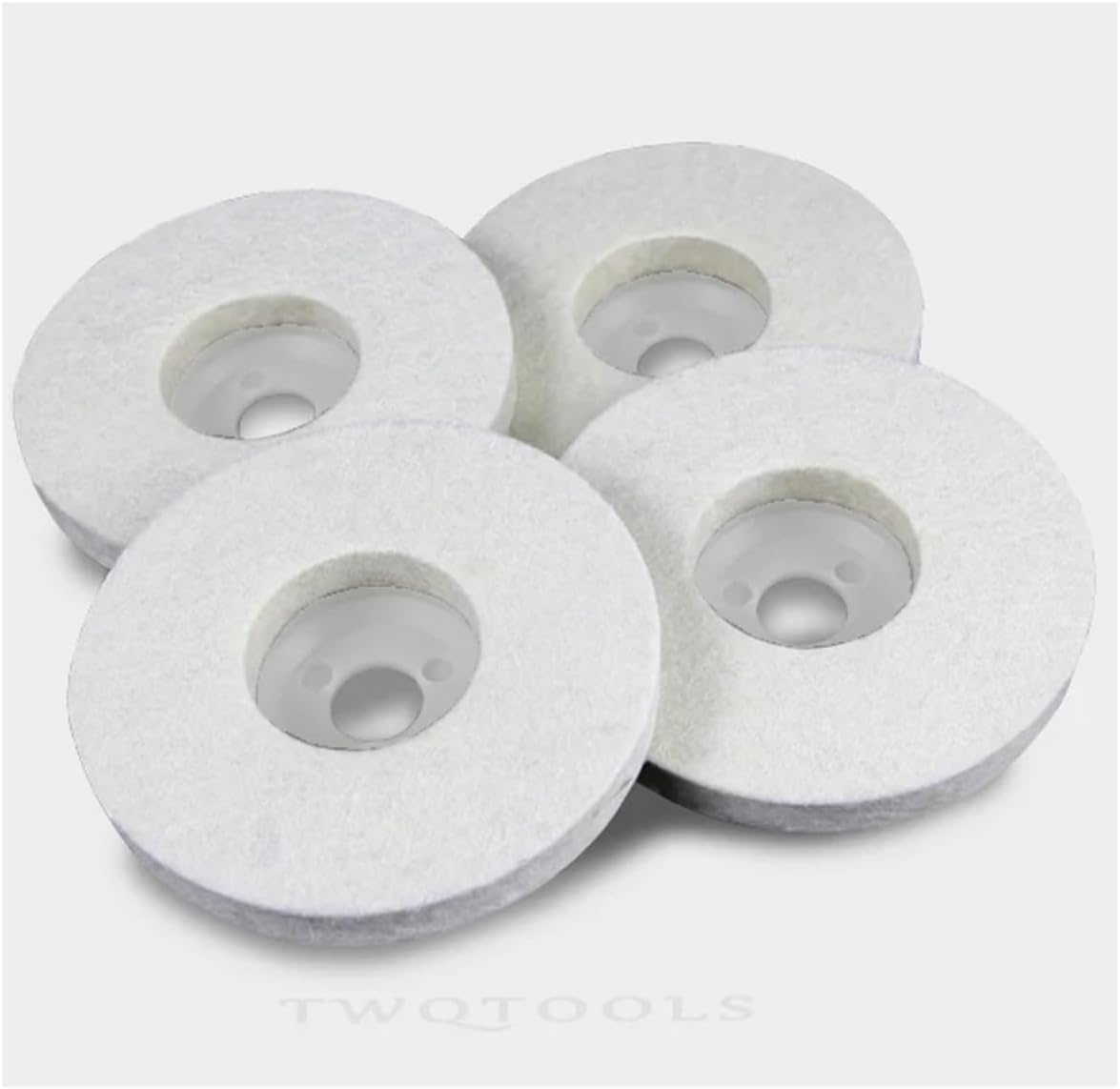4 Inch Wool Felt Polishing Disc Buffing Pads for Angle Grinder Cleaning Wheel for Metal 100mm X 16mm Abrasive Polishing Tool(10PCS)