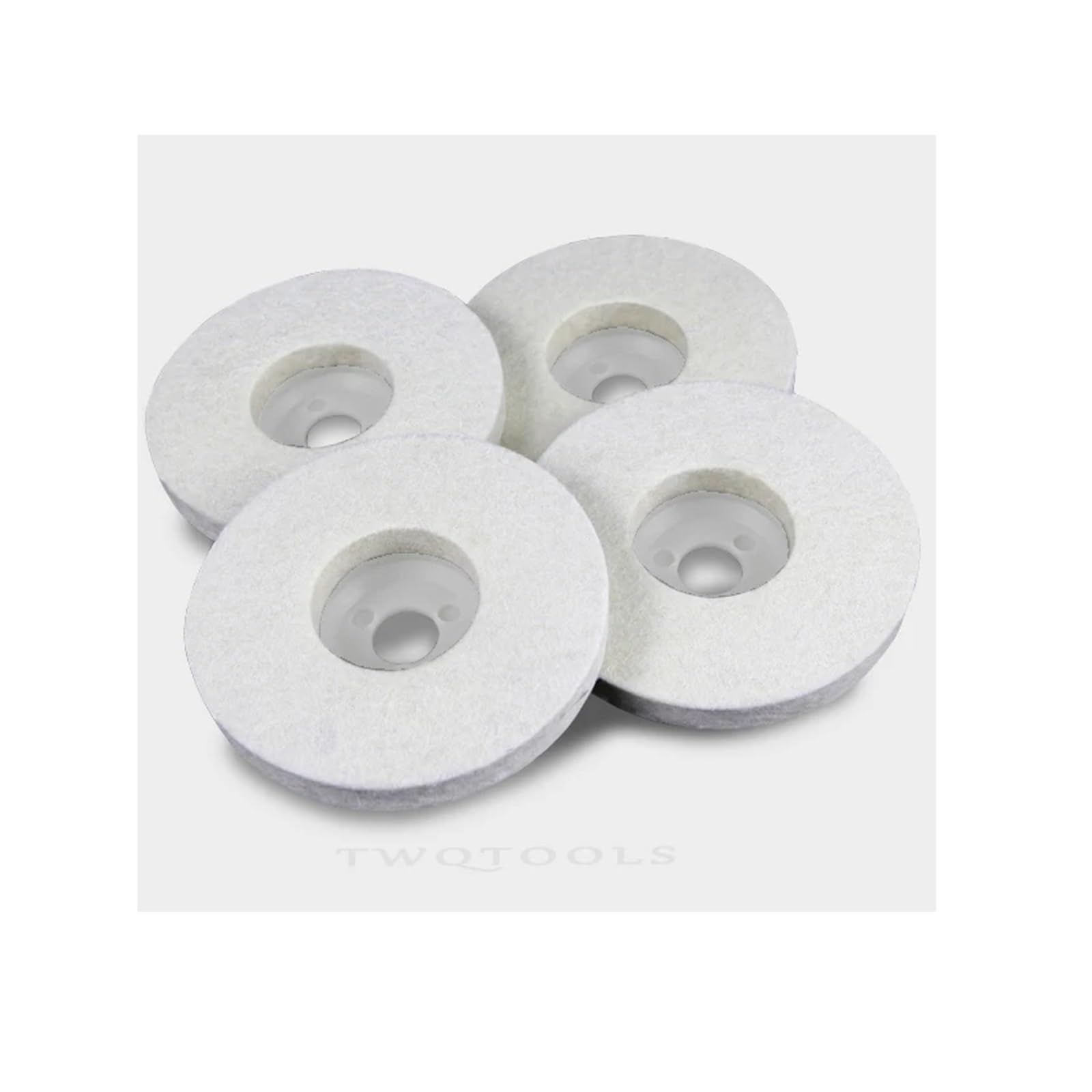 Dischi Lucidanti In Feltro Di Lana Da 4 Pollici, Tamponi Lucidanti For Smerigliatrice Angolare, Ruota Di Pulizia For Metallo, Utensile Abrasivo For Lucidatura Da 100 Mm X 16 Mm(10PCS)