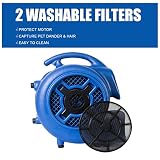 XPower X-400TF-MDK Professional Pet Grooming Carbon Dust Free Cage Dryer with Multi Drying Kit & Timer for Quicker Turnaround Time